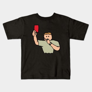 Red Card Football Referee Kids T-Shirt